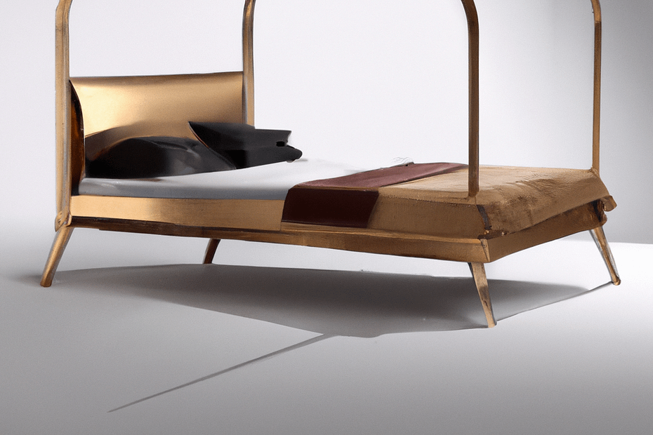 Brass Floating Bed Frame: Expertly Crafted Elegance